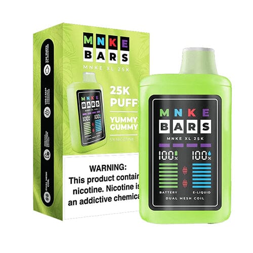 MNKE Bars Disposable | 18mL yummy gummy with packaging