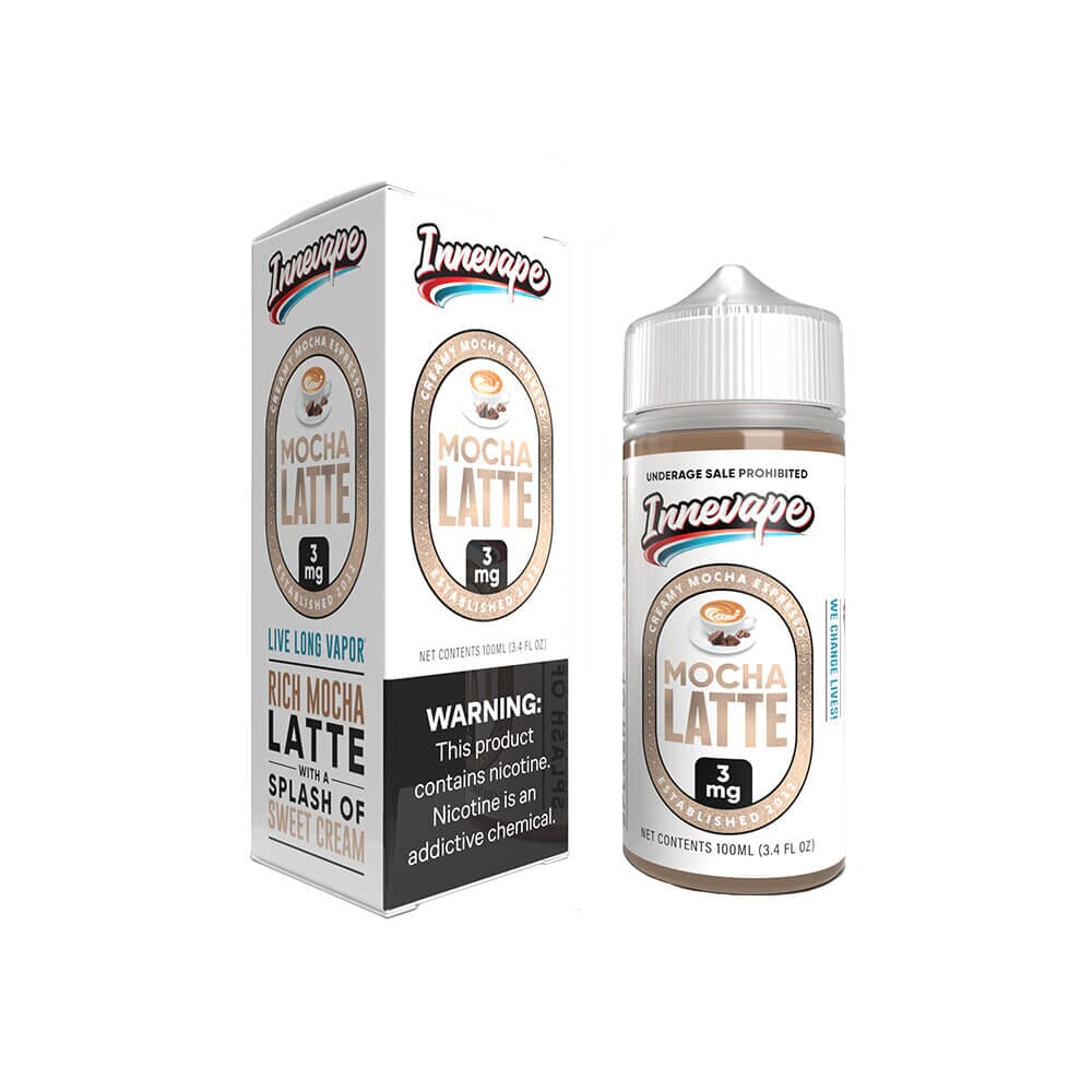 Mocha Latte by Innevape TFN Series E-Liquid 100mL (Freebase) with packaging