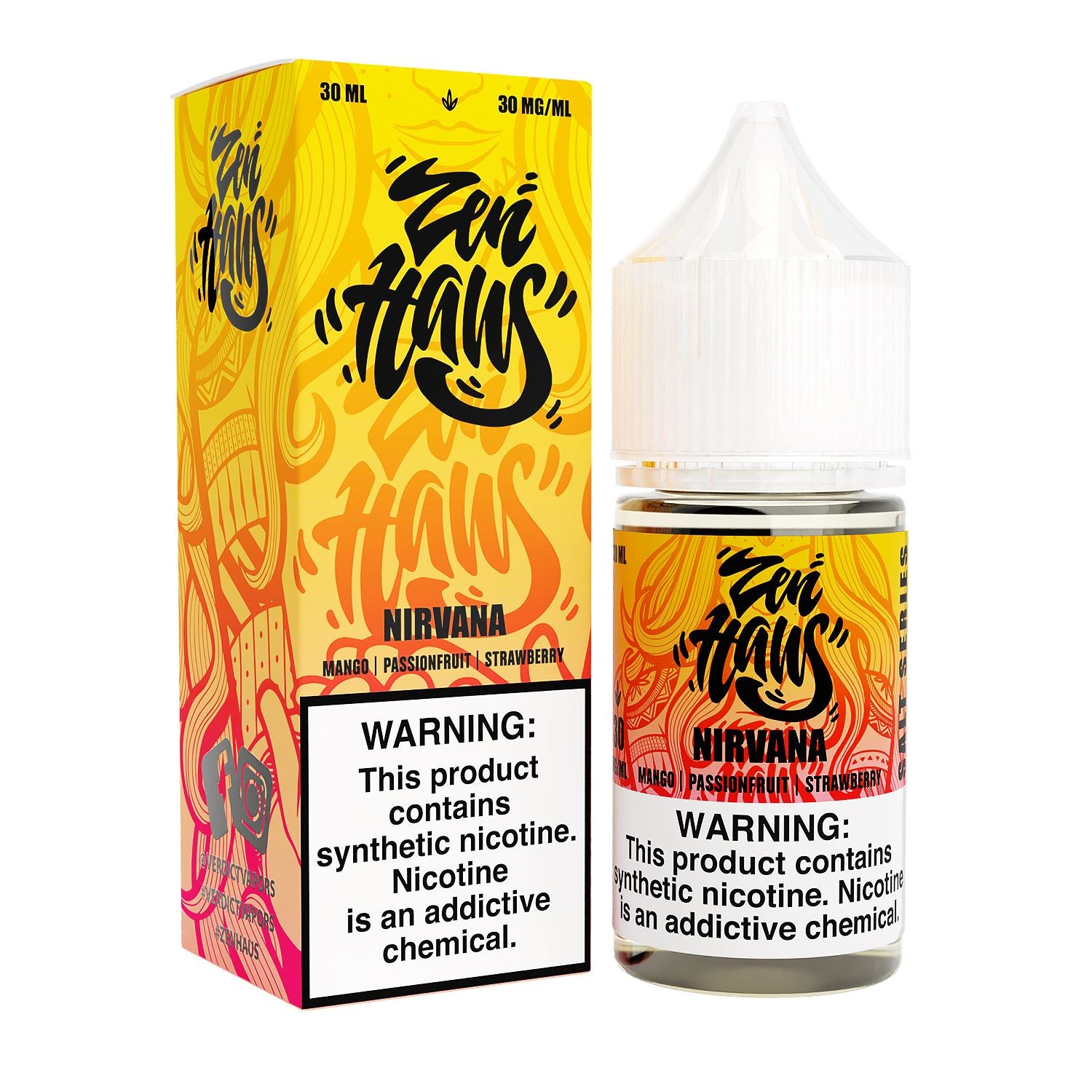 Nirvana by ZEN HAUS SALTS E-Liquid 30ml with packaging