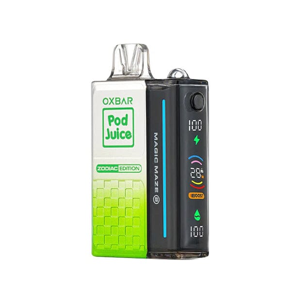 Magic Maze 2.0 ZERO Nicotine Pod Juice 30000 Puffs Disposable E-Cig by Oxbar 0mg 13mL jewel mint