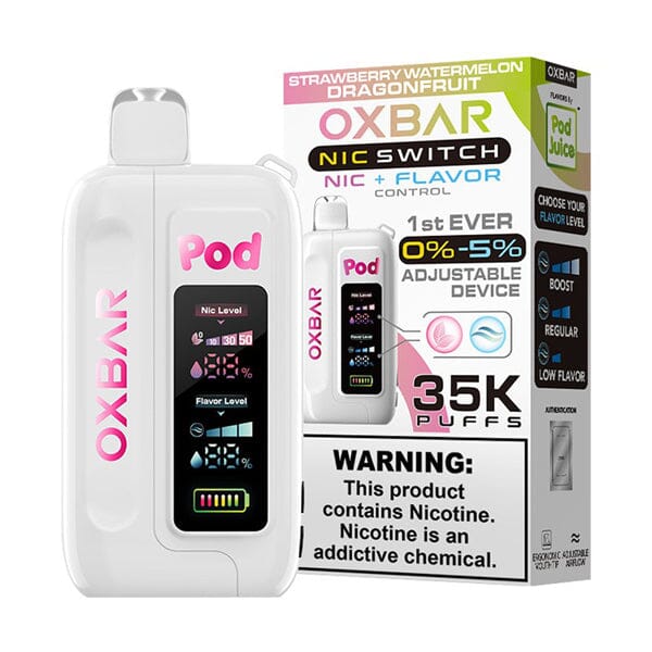 Oxbar Nic-Switch Pod Juice Edition Disposable strawberry watermelon dragonfruit with packaging