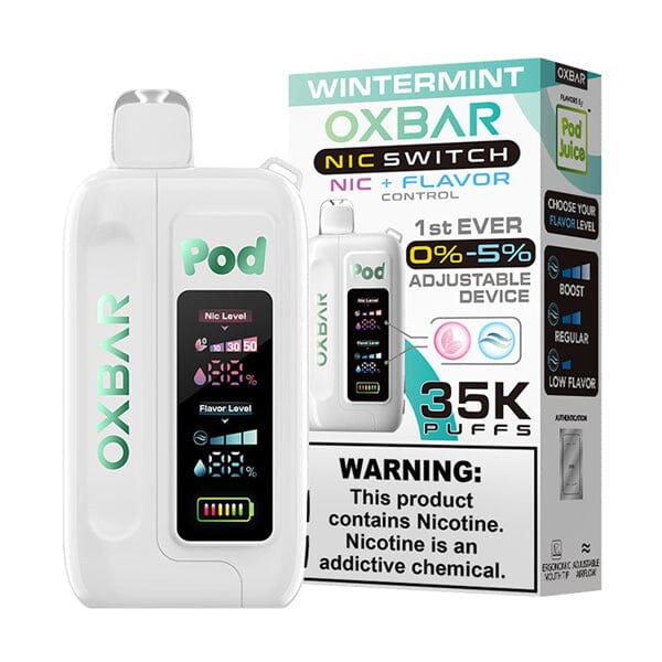 Oxbar Nic-Switch Pod Juice Edition Disposable wintermint with packaging