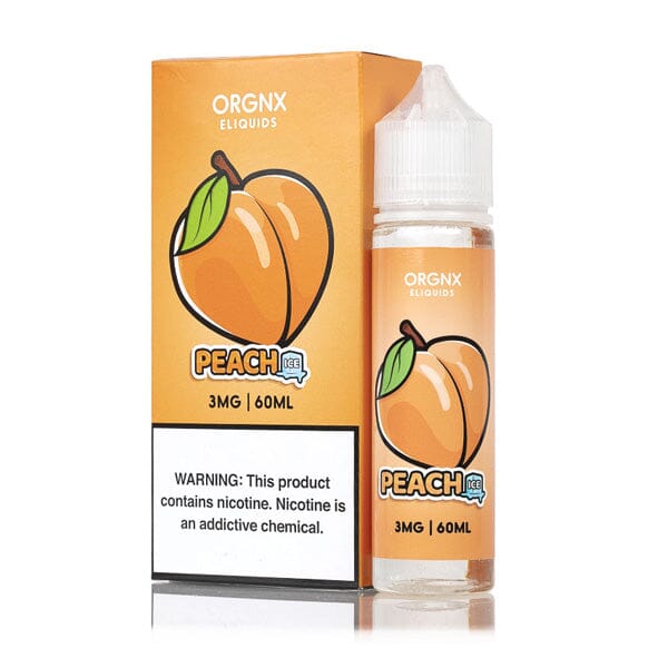 Peach Ice by ORGNX TFN Series 60ml with packaging