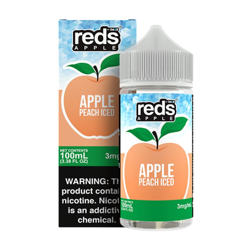 Peach Iced | 7Daze Reds | 100mL with packaging