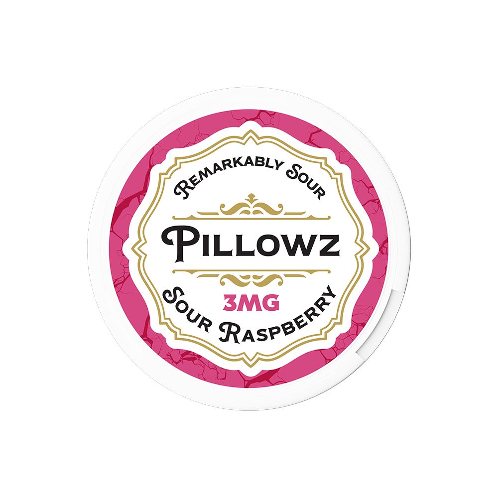 Pillowz TFN Nicotine Pouches (20ct Can)(5-Can Pack) Sour Raspberry 03mg