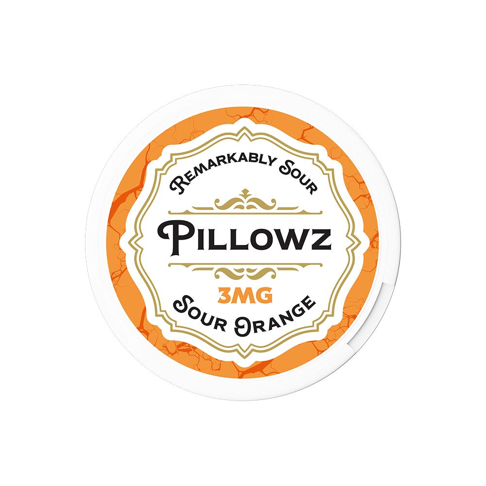 Pillowz TFN Nicotine Pouches (20ct Can)(5-Can Pack) Sour Orange 03mg