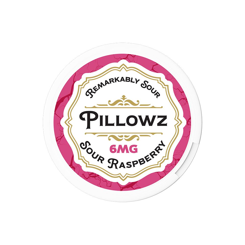 Pillowz TFN Nicotine Pouches (20ct Can)(5-Can Pack) Sour Raspberry 06mg