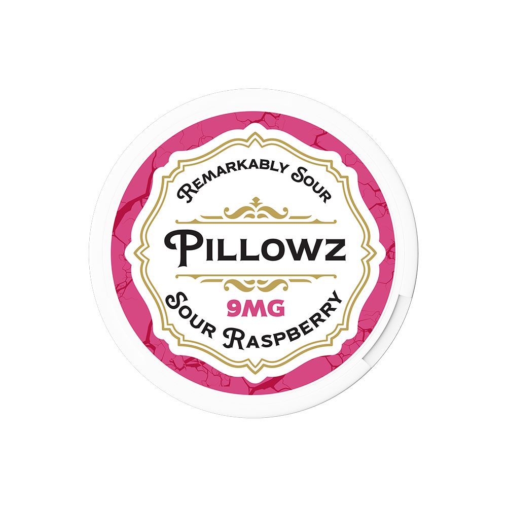 Pillowz TFN Nicotine Pouches (20ct Can)(5-Can Pack) Sour Raspberry 09mg