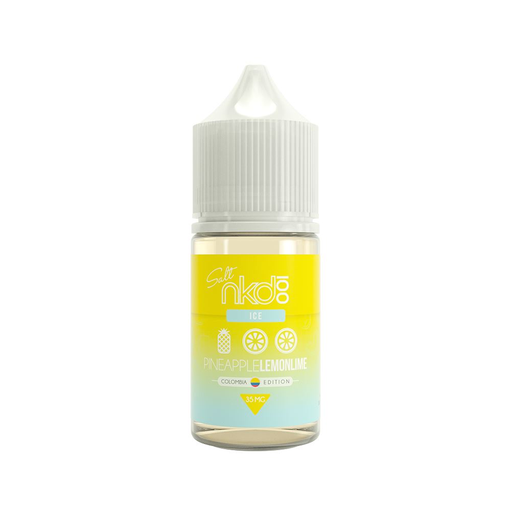 Pineapple Lemon Lime Columbia Edition Salt Nic E-Juice by Naked 100 30mL (35mg) Bottle only