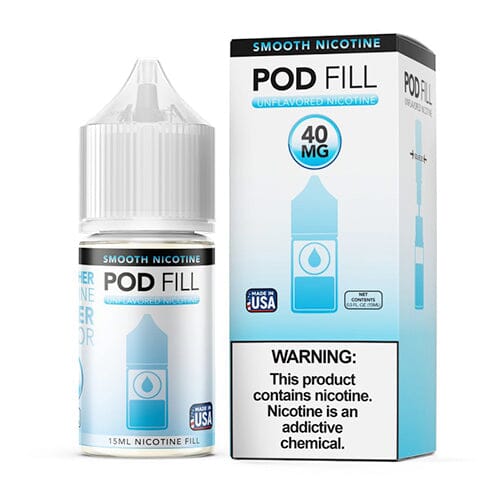 Pod Fill Unflavored Salt Nicotine Base | 15mL 40mg with Packaging