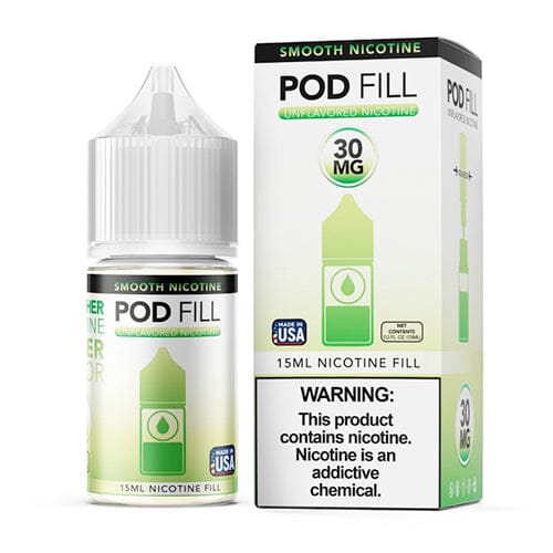 Pod Fill Unflavored Salt Nicotine Base | 15mL 30mg with Packaging