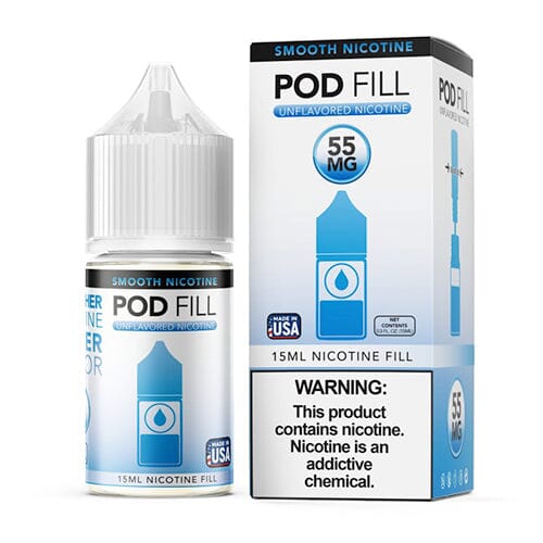 Pod Fill Unflavored Salt Nicotine Base | 15mL 55mg with Packaging