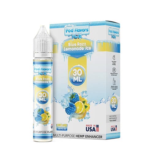 Pod Flavors Multi-Purpose Flavoring | 30mL Blue Razz Lemonade Ice with Packaging