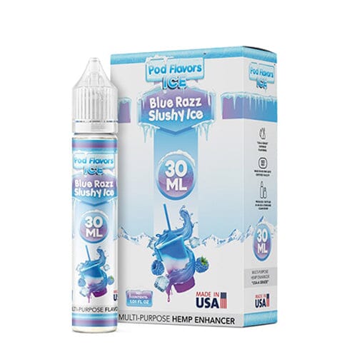 Pod Flavors Multi-Purpose Flavoring | 30mL Blue Razz Slushy Ice with Packaging