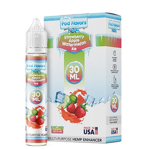 Pod Flavors Multi-Purpose Flavoring | 30mL Strawberry Apple Watermelon Ice with Packaging