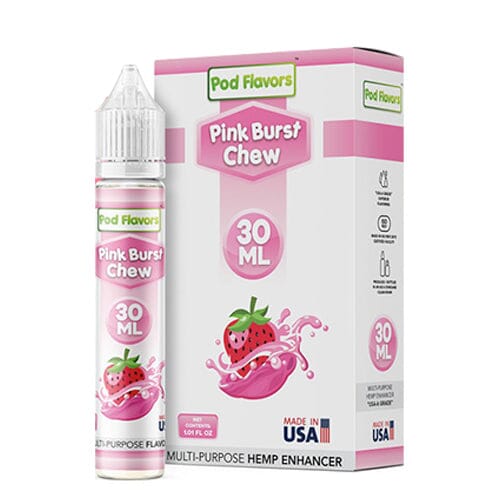 Pod Flavors Multi-Purpose Flavoring | 30mL Pink Burst Chew with Packaging