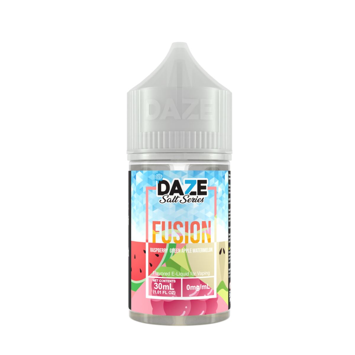 Raspberry Green Apple Watermelon Iced by 7Daze Fusion Salt 30mL bottle