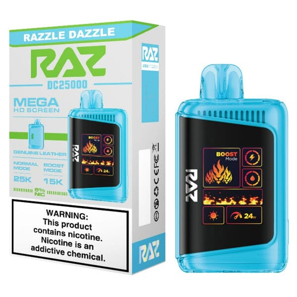 RAZ DC25000 Disposable 25000 Puffs 16mL 50mg razzle dazzle with packaging