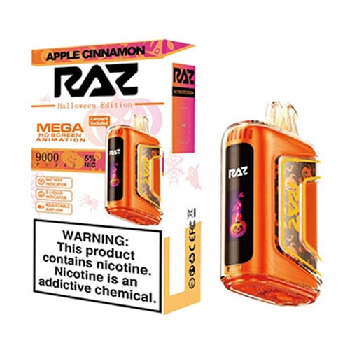 RAZ TN9000 Disposable 9000 Puffs 12mL 50mg apple cinnamon with packaging