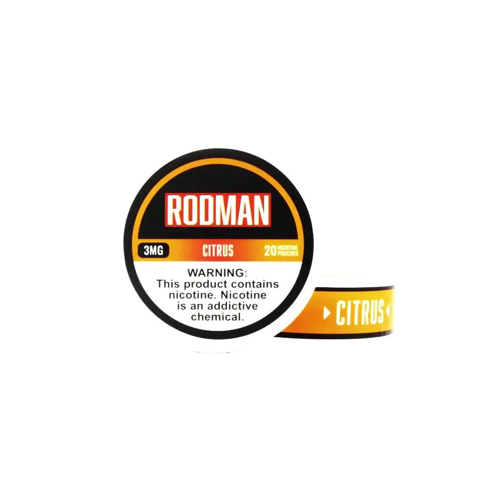 Rodman Nicotine Pouches (20ct Can)(5-Can Pack) - Citrus