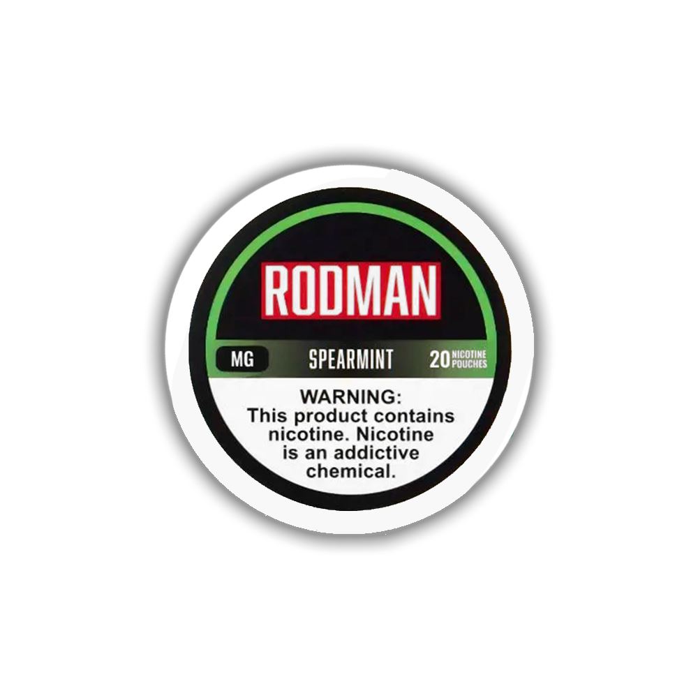 Rodman Nicotine Pouches (20ct Can)(5-Can Pack) Spearmint 6mg