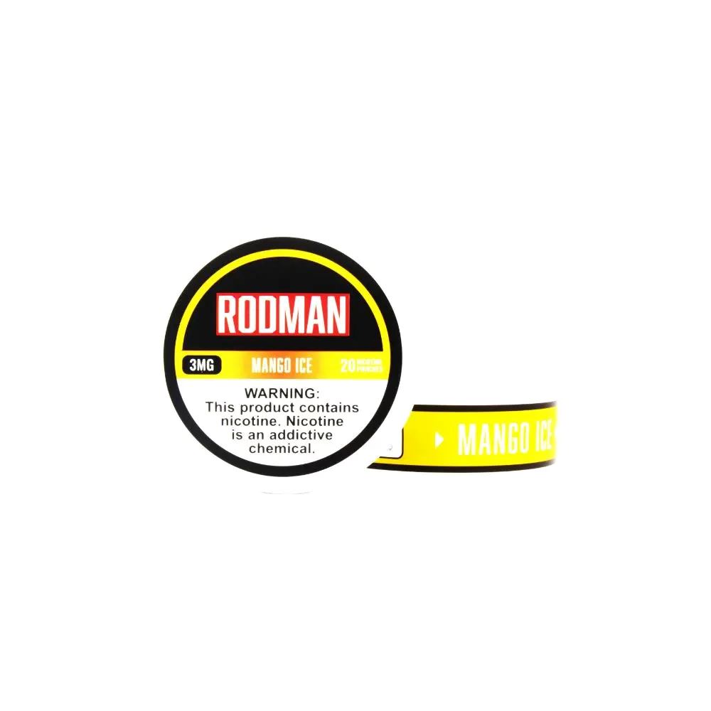 Rodman Nicotine Pouches (20ct Can)(5-Can Pack) - Mango Ice