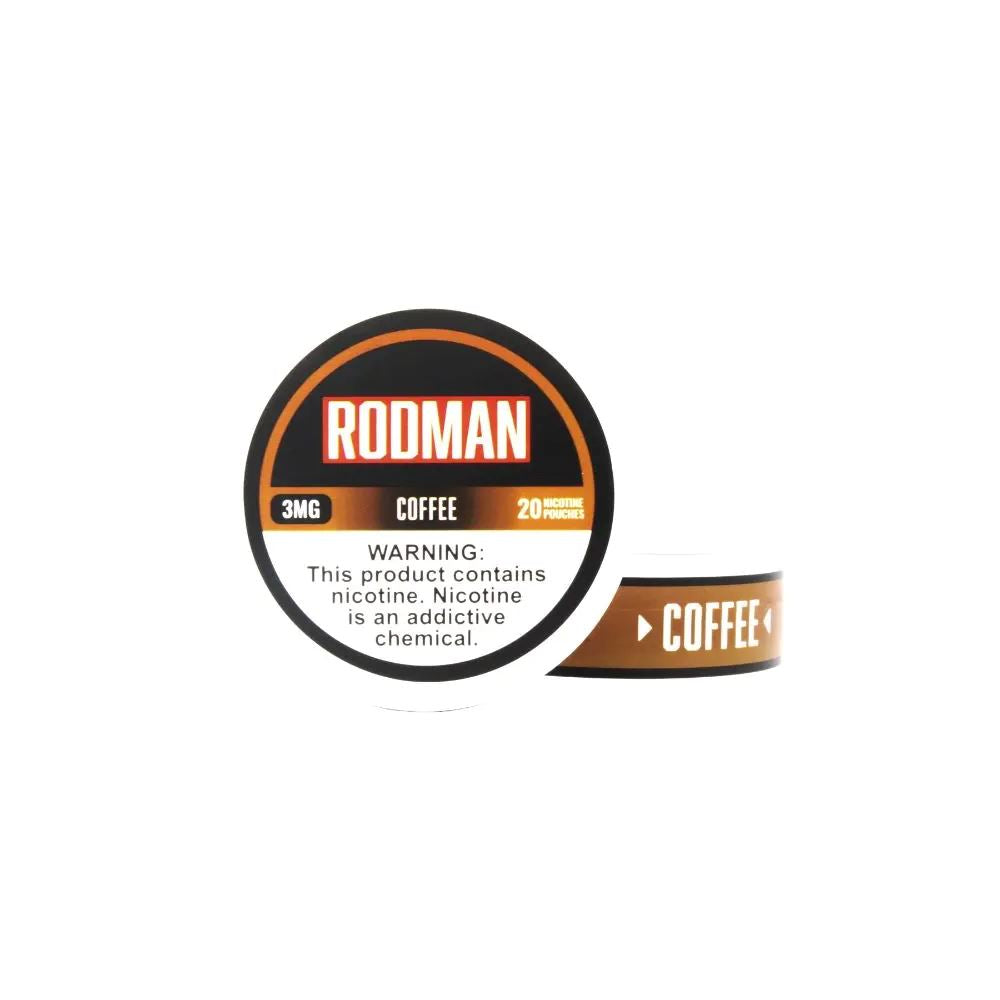 Rodman Nicotine Pouches (20ct Can)(5-Can Pack) - Coffee