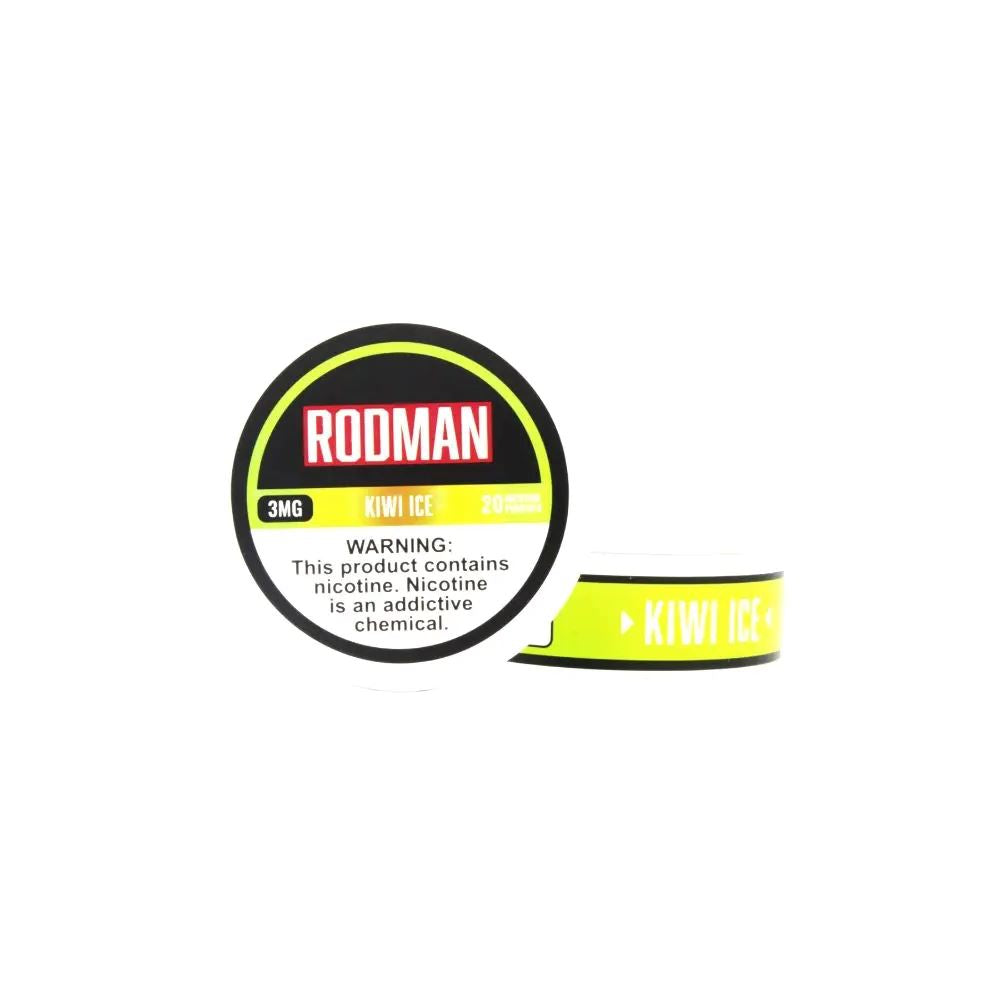 Rodman Nicotine Pouches (20ct Can)(5-Can Pack) - Kiwi Ice