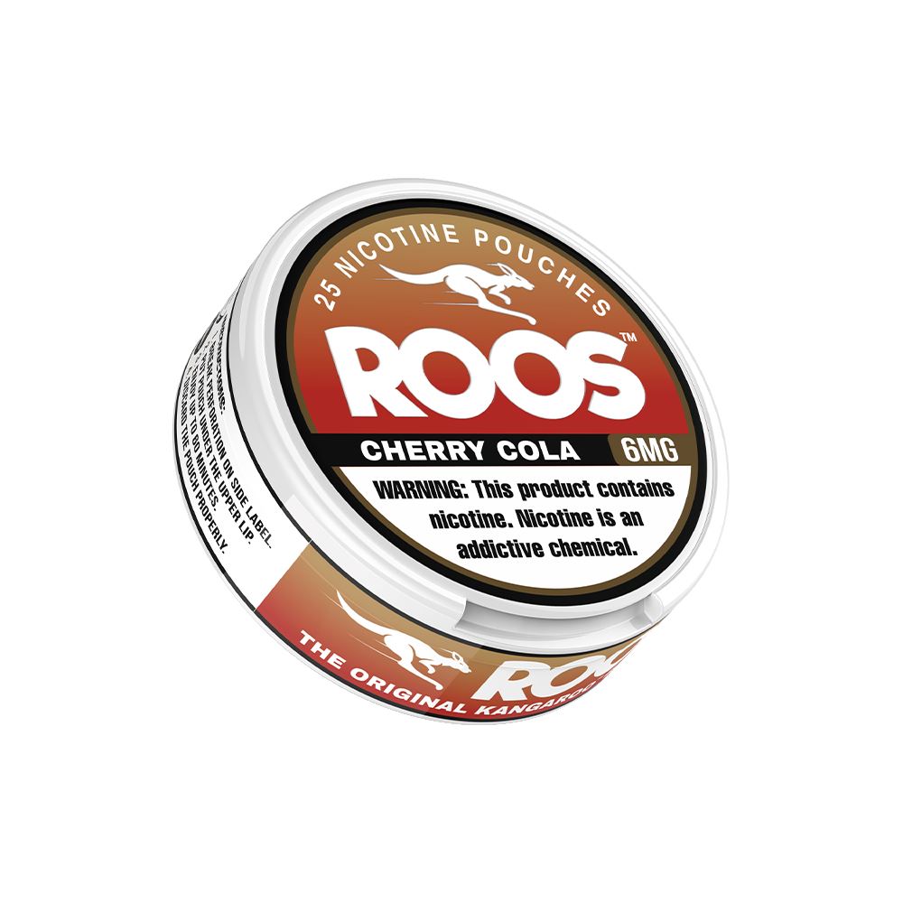 Roos Nicotine Pouches (25ct Can)(5-Can Pack) - Cherry Cola 6mg