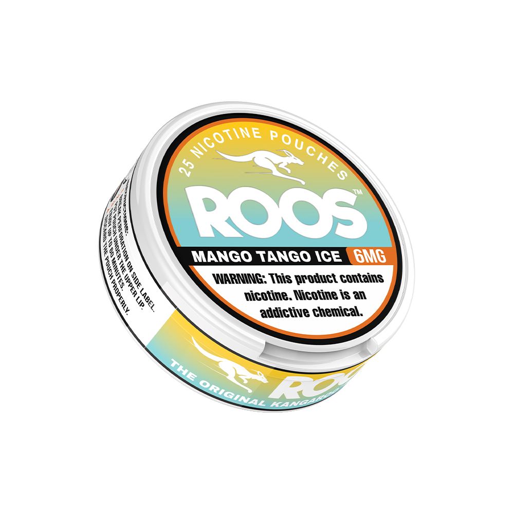 Roos Nicotine Pouches (25ct Can)(5-Can Pack) - Mango Tango 6mg