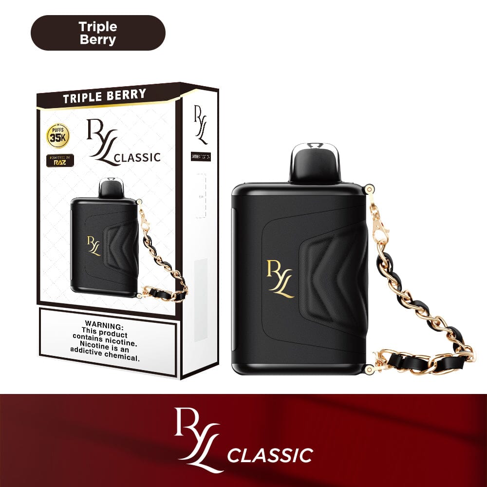 RYL Classic 35k Disposable - Triple Berry with packaging