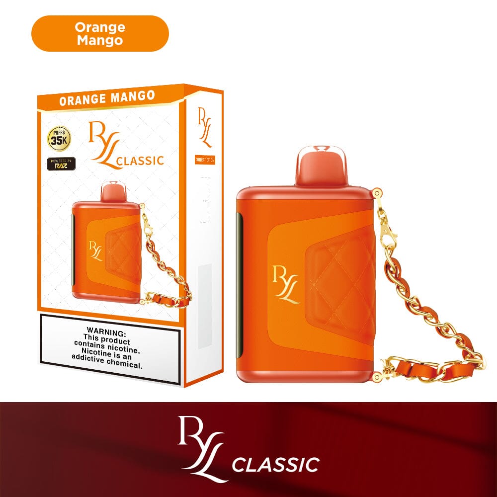 RYL Classic 35k Disposable - Orange Mango with packaging