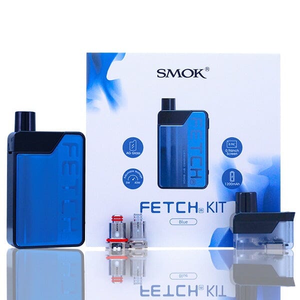 SMOK Fetch Mini Pod Device 40W Kit Blue with packaging