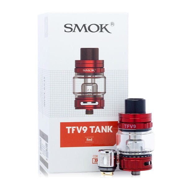 SMOK TFV9 Tank Red with packaging