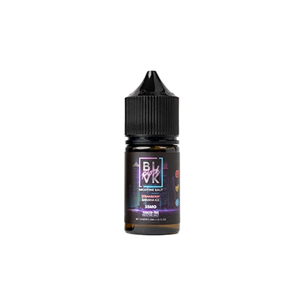  Strawberry Banana Ice (Iced Berry Banana) by BLVK Pink Salt Series 30ml bottle