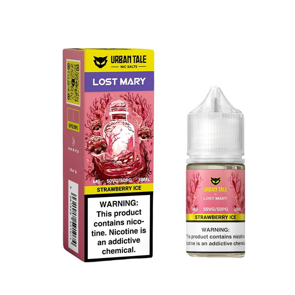 Strawberry Ice | Urban Tale Lost Mary Salts | 30mL | Bottle with Packaging