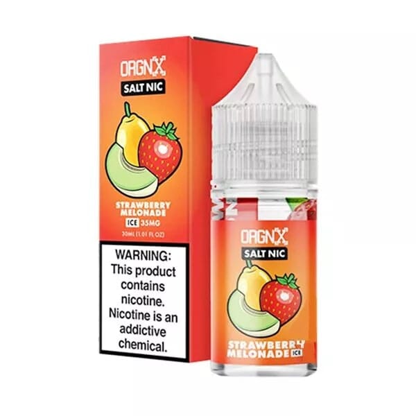 Strawberry Melonade Ice By ORGNX Salt 30mL with packaging