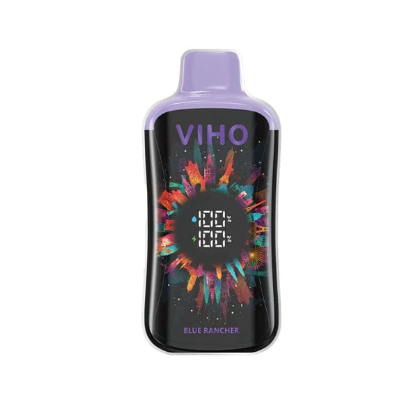 Super Charge PRO 20000 Puff Disposable E-Cig by Viho 50mg 21mL blue rancher