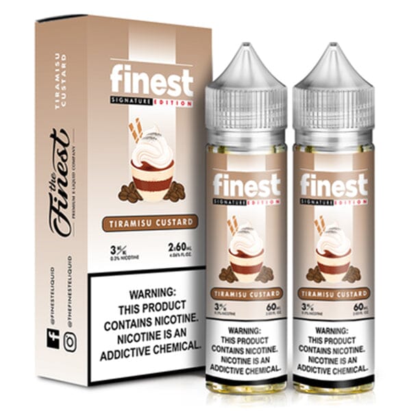 Tiramisu Custard by Finest Signature 120ML with packaging