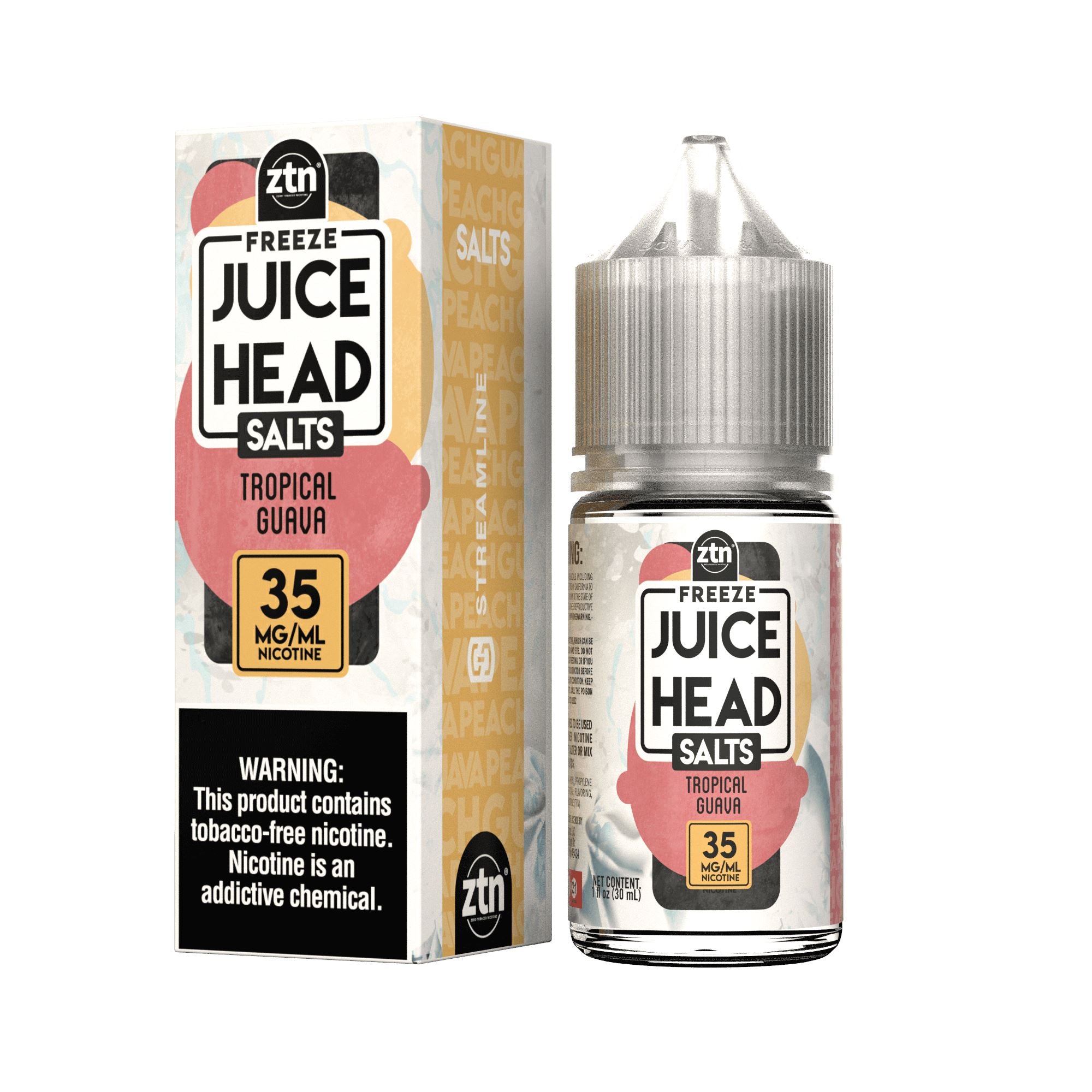 Tropical Guava Freeze Juice Head Salts (ZTN) E-Liquid 30ml with  Packaging