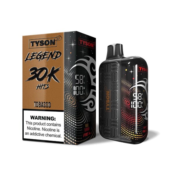 Tyson 2.0 Legend Disposable tobacco with packaging