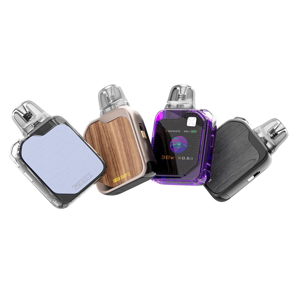 Ursa Baby 3 Pod Kit by Lost Vape - Group Photo