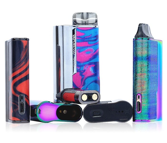 Vaporesso XTRA Pod System Kit group photo all parts