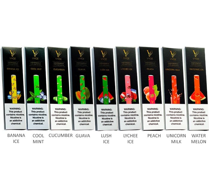 Vyce Disposable E-Cigs (Individual) group photo