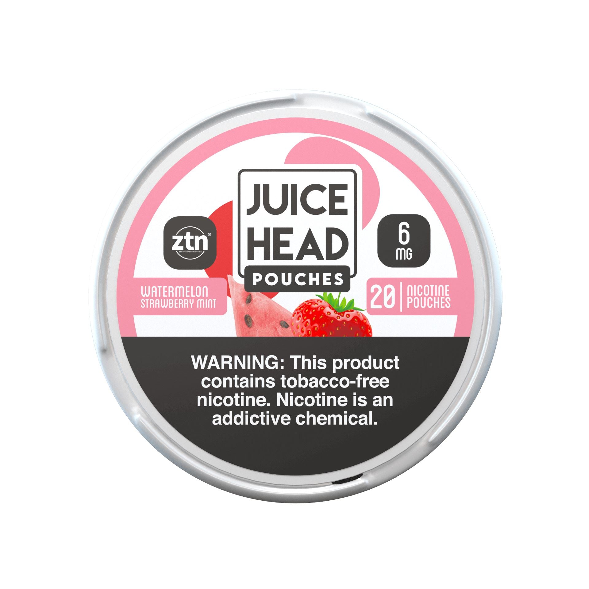 Watermelon Strawberry Mint by Juice Head ZTN Pouches | 5-Cans