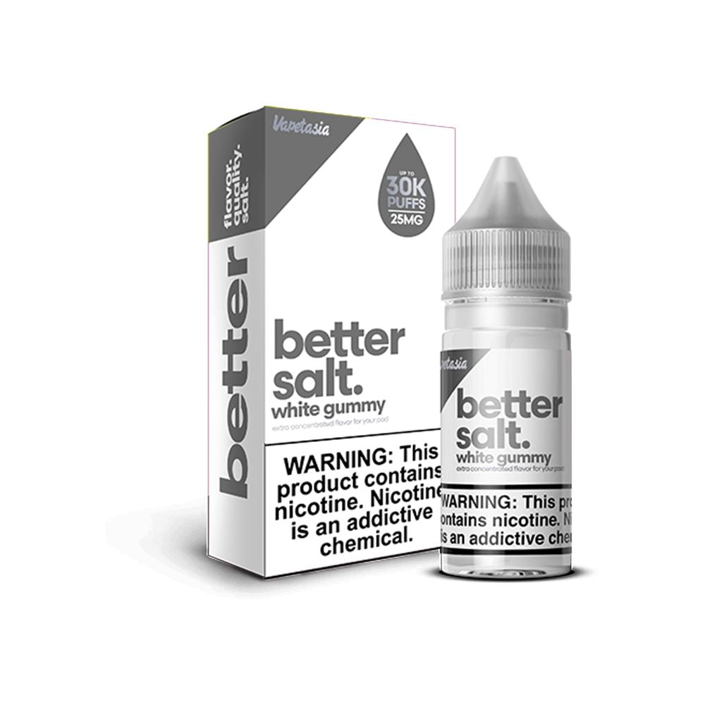 White Gummy by Vapetasia Salt Series E-Liquid 30mL (Salt Nic) - 25mg with Packaging