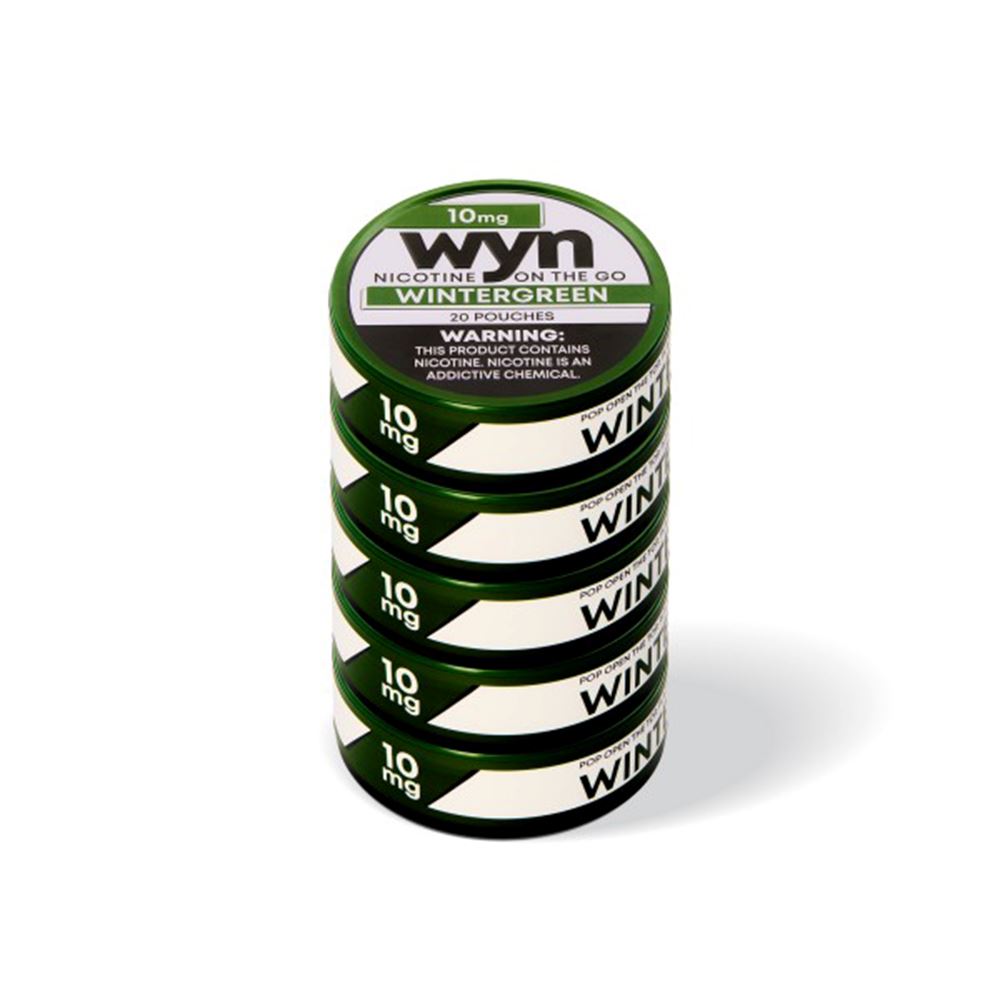 WYN Nicotine Pouches (20ct Can)(5-Can Pack) - Wintergreen 10mg