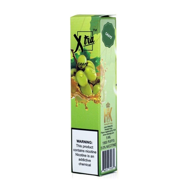 XTRA | Disposable 1500 Puffs (Individual) grape packaging