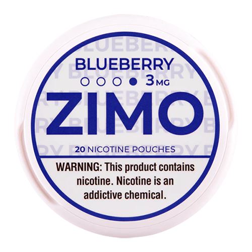 Zimo Nicotine Pouches (20ct Can)(5-Can Pack) Blueberry 3mg