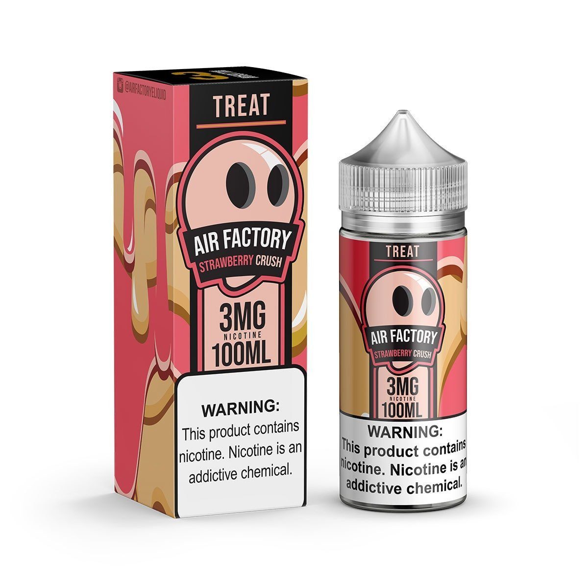 AIR FACTORY TREATS | Strawberry Crush 100ML eLiquid with packaging